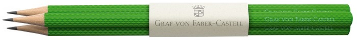 Crayon à mine en bois Faber-Castell, Graf von, série Pencil Vert vipère (Paquet de 3)