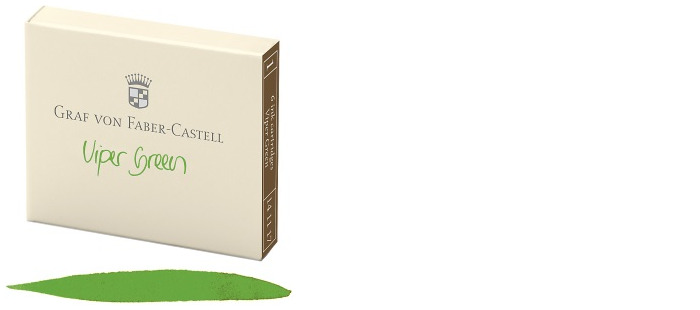Faber-Castell, Grav von Ink cartridge, Encre GvFC Luxury Ink series Viper green ink