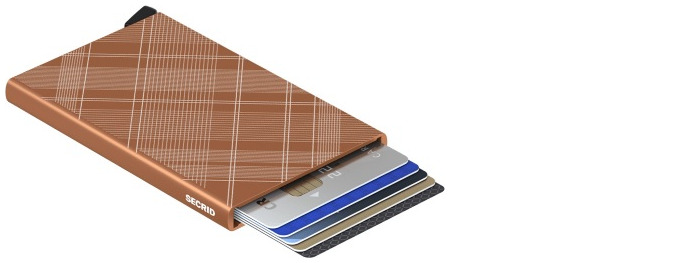 Secrid Card case, Cardprotector series Tartan Rust