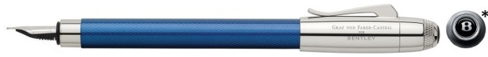 Faber-Castell, Graf von Fountain pen, Bentley Collection series Clear blue