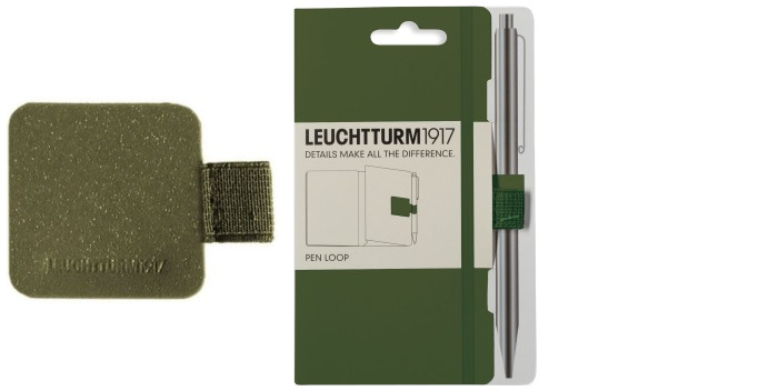 Leuchtturm1917 Pen Loop, Pen Loop series Khaki green