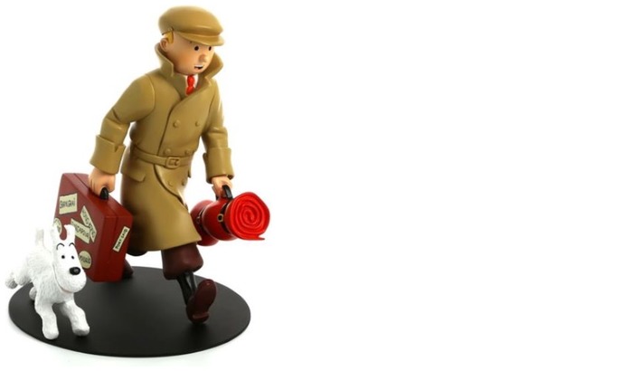 Figurine Tintin, série Décorations Ils arrivent!