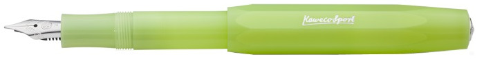 Stylo plume Kaweco, série Frosted Sport Vert translucide (Fine Lime)