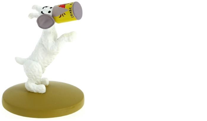 Tintin Figurine, Decorations series Snowy with crab tin