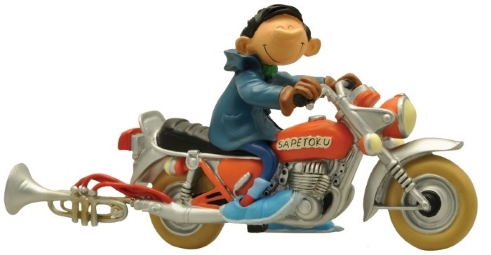 Figurine Comics, série Gaston Lagaffe - Gaston Lagaffe et la moto