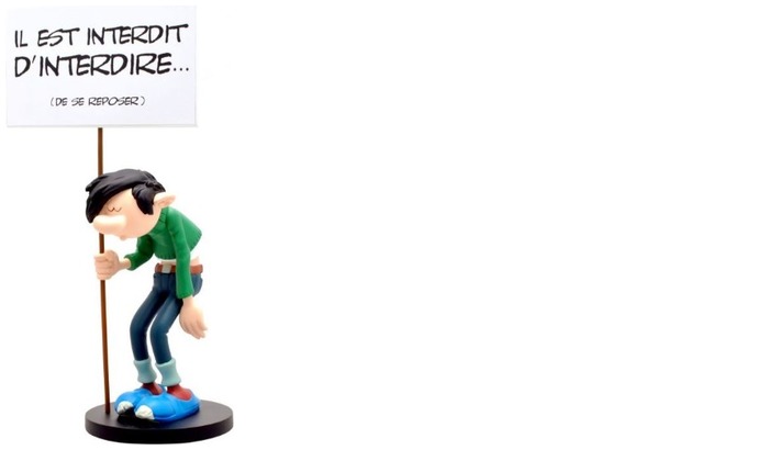 Comics Figurine, Gomer Goof series - Il est interdit d'interdire... (de se reposer) Sign
