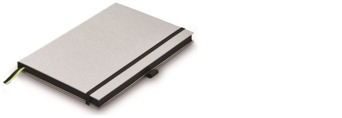 Lamy (A6) Notebook, Hardcover series Metallic silver/Black (102mm x 144mm)