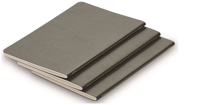Lamy (A5) Booklet, Booklet softcover series Gray (145mm x 210mm) - Pack of 3