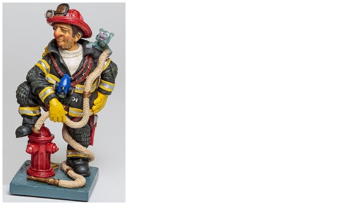 Figurine Forchino, série Les Métiers Édition Spéciale Le Sapeur Pompier