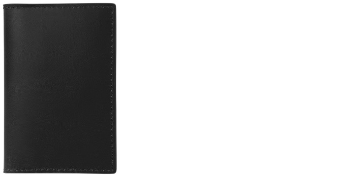 Jacques Herbin Business card holder, Leather series Black