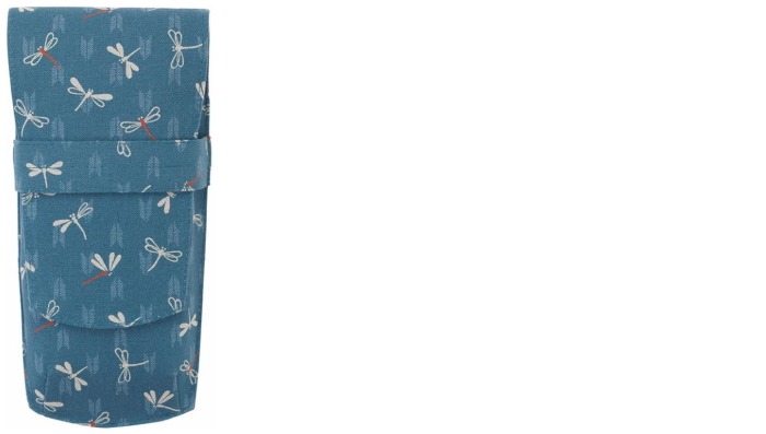 Taccia Pen pouch, Kimono series Dragonfly Forest (Triple)