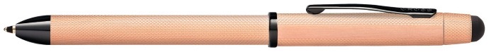 Stylo multifonction Cross, série Tech-3+ Or rose brossé BKT avec stylus