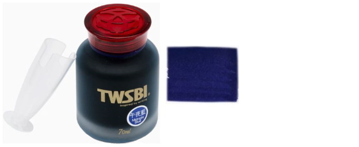 TWSBI Ink bottle, Inks 70ml series Midnight Blue ink