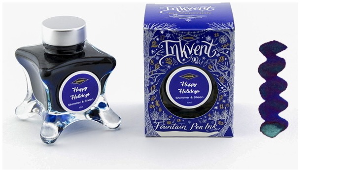 Bouteille d'encre Diamine, série Inkvent Encre Happy Holidays (50ml)