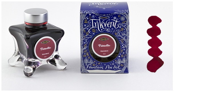 Bouteille d'encre Diamine, série Inkvent Encre Poinsettia (50ml)