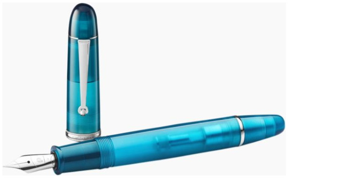 Penlux Fountain pen, Masterpiece Grande series Turquoise CT 