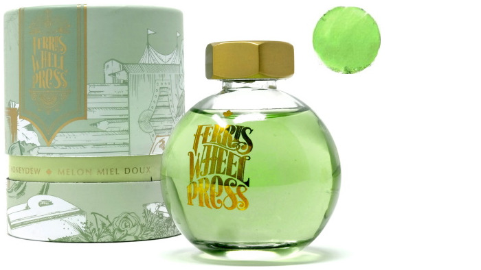 Ferris Wheel Press ink bottle, High Tea Collection series Sweet Honeydew ink- 85ml