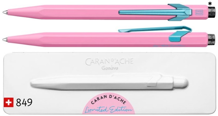 Caran d'Ache Ballpoint pen, 849 Claim Your Style Ltd Edt II series Hibiscus Pink