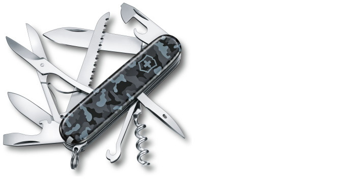 Couteau Victorinox, série Moyens couteaux de poche Navy Camouflage (Huntsman)