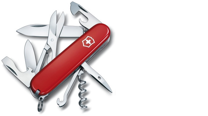 Victorinox Knife, Medium Pocket Knives series Red (Climber)