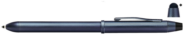 Stylo multifonction Cross, série Tech3+ PVD bleu foncé avec stylus