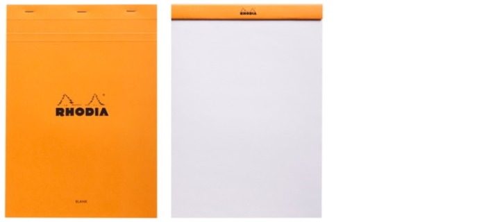 Bloc notes Rhodia, série Basics Orange (#18-Uni)