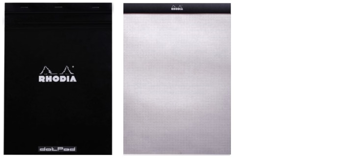 Rhodia Note pad, Basics series Black (#18-Dot grid)