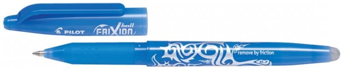 Stylo encre gel Pilot, série Frixion ball Encre bleu pâle