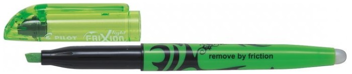 Surligneur Pilot, série Frixion Light Encre vert fluo