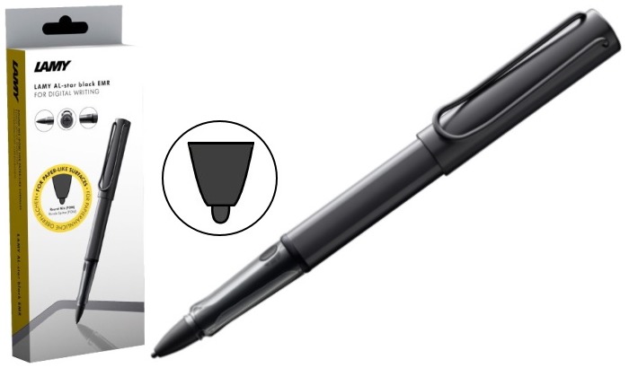 Stylo digital Lamy, série AL-star EMR Noir mat (Pointe ronde-POM)