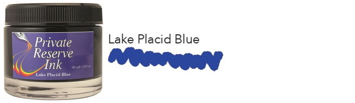 Bouteille d'encre Private Reserve Ink, série Standard Inks 60ml Encre Lake Placid Blue  