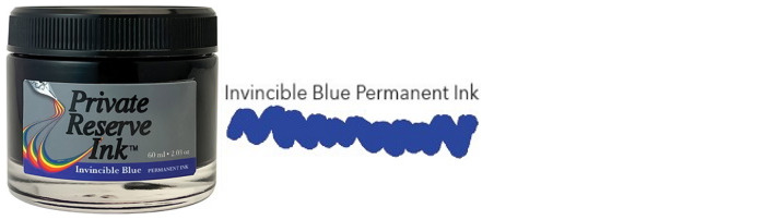 Bouteille d'encre Private Reserve Ink, série Invincible Permanent Inks 60ml Encre Bleue