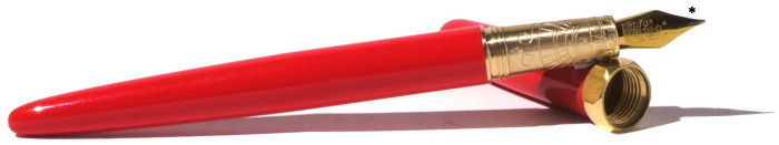 Stylo plume Ferris Wheel Press, série The Brush Fountain Pen Tapis rouge (Pointe plaquée or 14k)