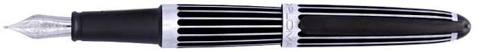 Stylo plume Diplomat, série Aero Noir (Stripes)