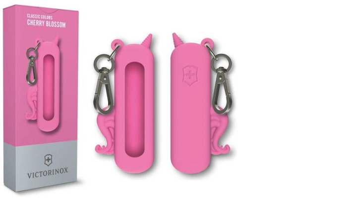 Victorinox pouch, Classic Colors series Pink (silicone case - unicorn)
