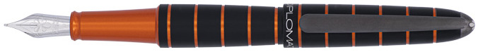 Stylo plume Diplomat, série Elox Ring Noir/Orange