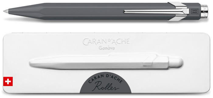 Caran d'Ache Retractable Roller ball, 849 Roller with Gift box series Grey