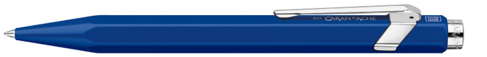 Stylo à bille roulante rétractable Caran d'Ache, série 849 Roller Bleu