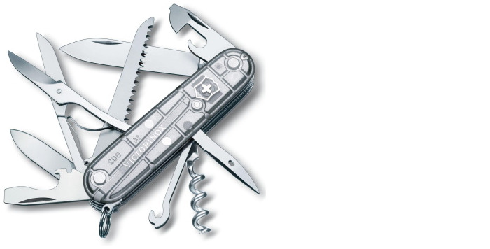 Victorinox Knife, Medium Pocket Knives series SilverTech (Huntsman)