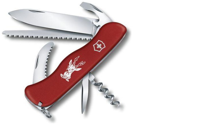 Couteau Victorinox, série Grands couteaux de poche Rouge (Hunter)