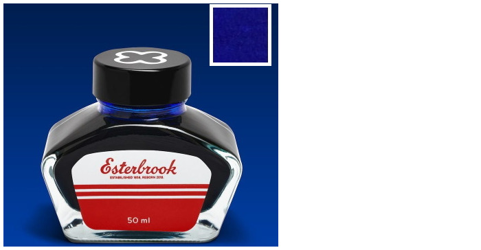 Esterbrook Ink bottle, Inks series Dark blue ink (Cobalt Blue - 50ml)