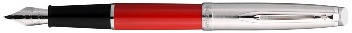 Stylo plume Waterman, série Emblème Rouge/Acier