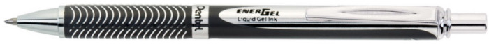 Pentel Retractable Gel pen, EnerGel Alloy series Black