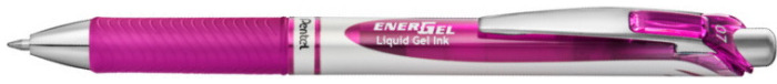 Pentel Retractable Gel pen, EnerGel series Magenta ink (Metal tip)