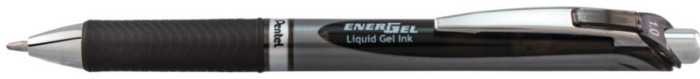 Pentel Retractable Gel pen, EnerGel series Black ink (Metal tip)
