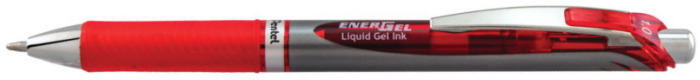 Stylo encre gel rétractable Pentel, série EnerGel Encre rouge* (Metal tip)