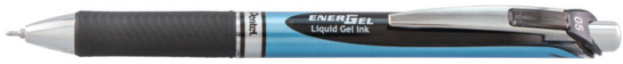 Pentel Retractable Gel pen, EnerGel series Black ink (Needle tip)