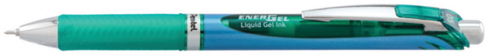 Stylo encre gel rétractable Pentel, série EnerGel Encre verte (Needle tip)
