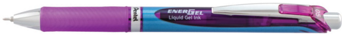 Stylo encre gel rétractable Pentel, série EnerGel Encre violette (Needle tip)