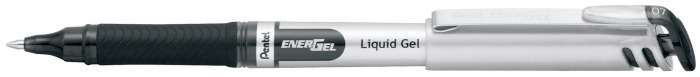 Stylo encre gel Pentel, série EnerGel Capped Encre noire (Metal tip)